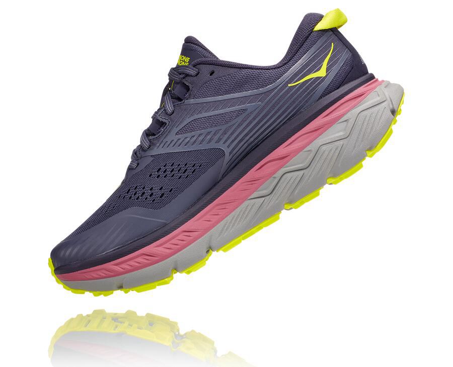 Tenis Hoka One One Trail Mujer Azul Marino - Stinson Atr 6 - EVHF49301